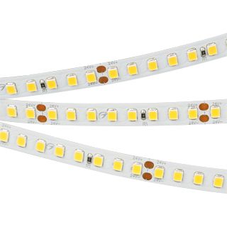 Светодиодная лента RT-A160-8mm 24V White6000 (12 W/m, IP20, 2835, 50m) (высок.эфф.150 лм/Вт