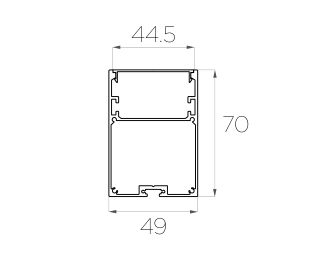 Накладной профиль DL-N 4970 Anod