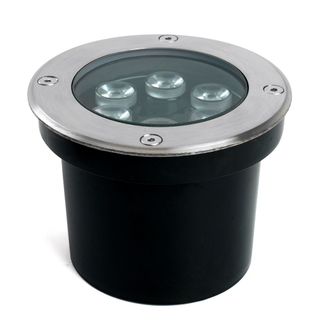 Светильник тротуарный (грунтовый) DL2577, 6W, 12-24V, низковольтный, 3000К, металлик, D12xH90mm,IP67