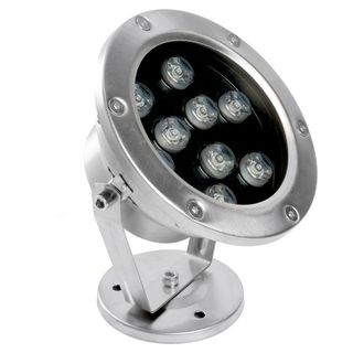 Прожектор светодиодный стационарный VDL-9Вт, 24V, IP68, 140x80x160mm, RGB