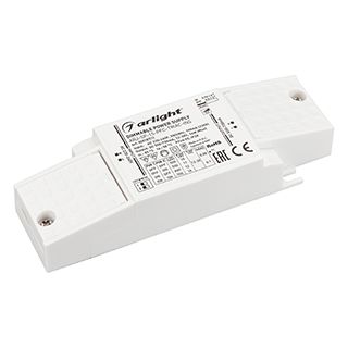 Блок питания ARJ-SP-15-PFC-TRIAC-INS (14W, 12-20V, 0.5-0.7A) (IP20 Пластик, 5 лет)