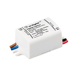 Блок питания ARJ-SP-20350-PFC (7W, 12-20V, 350mA) (IP44 Пластик, 5 лет)