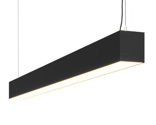 Линейный светодиодный светильник подвесной NPL-87-2500 68Вт 3000К IP40 Черный