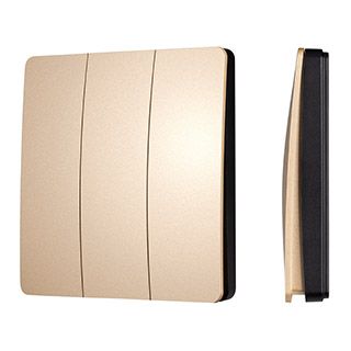 INTELLIGENT ARLIGHT Кнопочная панель KINETIC-801-22-3G-WP-SUF Gold (No battery, IP67, 433Mhz) (IARL,