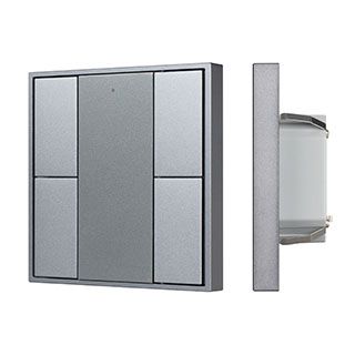 INTELLIGENT ARLIGHT Кнопочная панель DALI-201-23-4K-D2-IN Silver (BUS, Frame) (IARL, IP20 Металл, 3 