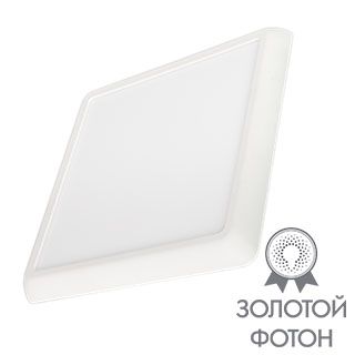 Светильник CL-FIOKK-S300x300-25W Day4000-MIX (WH, 120 deg, 230V) (Arlight, IP44 Пластик, 3 года)