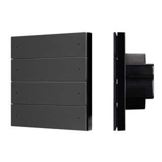 INTELLIGENT ARLIGHT Кнопочная панель SMART-DMX512-801-22-8G-8SC-DIM-IN Black (230V, 2.4G) (IARL, IP2