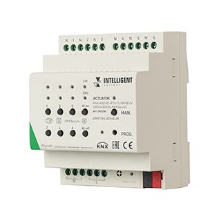 INTELLIGENT ARLIGHT Актуатор KNX-4063-82-WTO-CL-DIN (BUS/230V, 6x300mA, KNX Secure) (IARL, IP20 Плас
