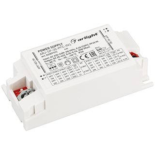Блок питания ARJ-SP-30-PFC-INS (30W, 25-42V, 0.35-0.7A) (IP20 Пластик, 5 лет)