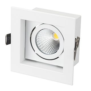 Светильник CL-KARDAN-S102x102-9W Day (WH, 38 deg) (IP20 Металл, 3 года)