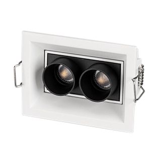 Светильник MS-ORIENT-BUILT-TURN-TC-S67x90-5W Warm3000 (WH-BK, 30 deg, 230V) (IP20 Металл, 5