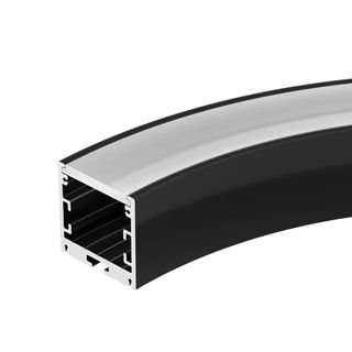Профиль SL-ARC-3535-D320-A90 BLACK (дуга 1 из 4) (Алюминий)