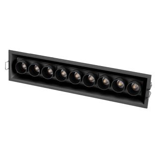 Светильник MS-ORIENT-BUILT-TURN-TC-S67x300-20W Warm3000 (BK-BK, 30 deg, 230V) (IP20 Металл,