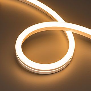 Светодиодная лента герметичная MOONLIGHT-SIDE-A140-12x24mm 24V Warm2200 (9.6 W/m, IP68, 5m, wire x2)