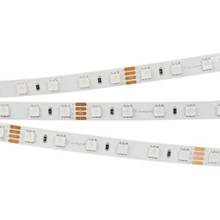 Светодиодная лента RT-B60-10mm 24V RGB (14.4 W/m, IP20, 5060, 5m) (Открытый)