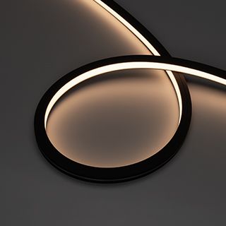 Лента герметичная NOVA-TOP-BLACK-A120-16x15mm 24V Day4000 (10 W/m, IP67, 2835, 5m, wire x2) (Arlight