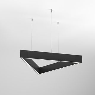 Светильник ALT-LINEAIR-TRIANGLE-FLAT-UPDOWN-DIM-1375-130W Day4000 (BK, 100 deg, 230V) (IP20)